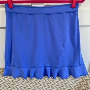 Fresh Produce Splash Women's Ruffle Hem Swim Cover Up Skirt Blue Size Small